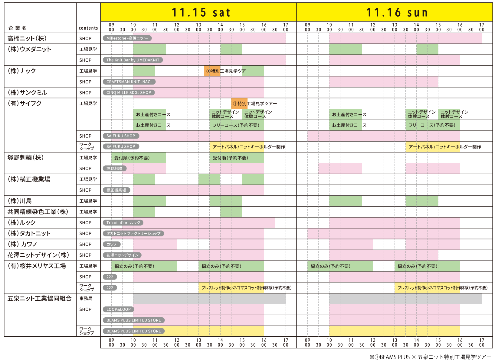 timetable